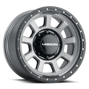 Vision Wheel Off-Road – 350 OJOS – Grey – 17″x9″ -12mm – All weather Wheels – 350-7981SGBL-12
